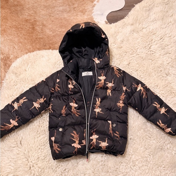 H&M Other - H&M Black puffer with rabbit ballerinas